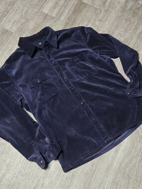 Uniqlo Dark Navy Corduroy Collar Shirt